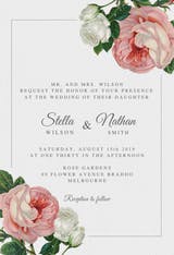 Classic Roses - Invitación De Boda